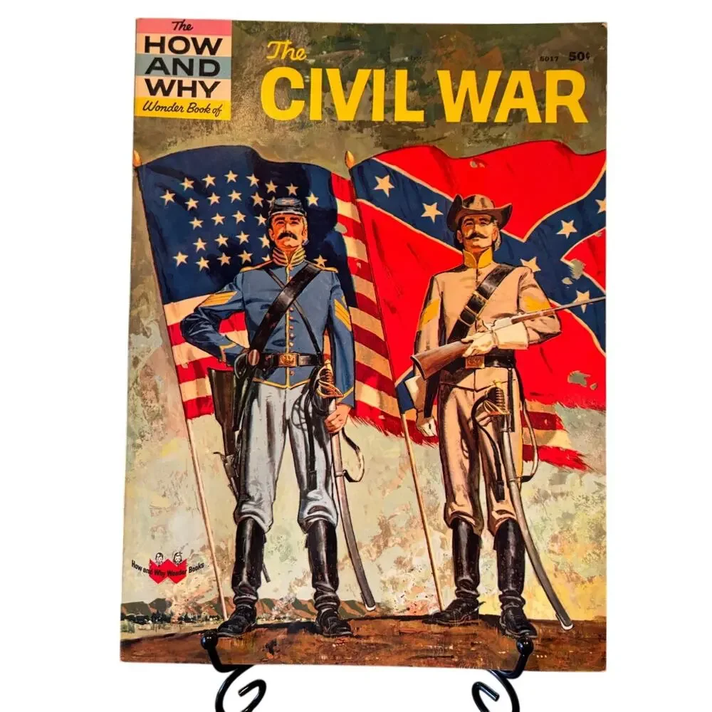 VTG 1st Ed. 1961 How and Why Wonder Book of The Civil War, 5017, PB